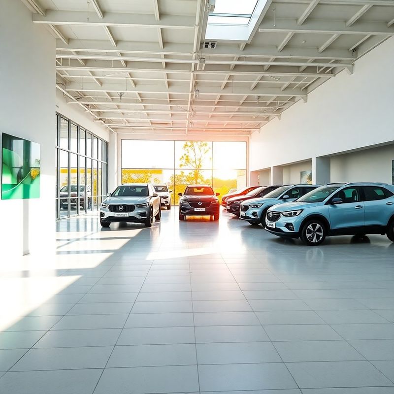 Interior luminoso del showroom de Alphatswift en Sevilla
